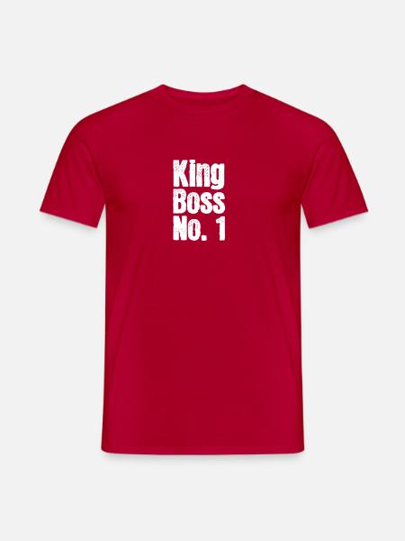 KingKong Boss Nummer1 - Männer T-Shirt - Rot