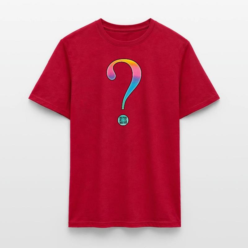 Grossesse - point d'interrogation - jumeaux QR code T-shirt homme