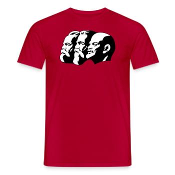 Revolution - Männer T-Shirt - Rot - Vorne - AI Model Male 178 dark (178cm)