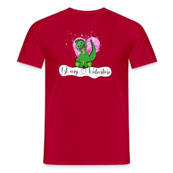 C’est l’heure de la Saint-Valentin - T-shirt homme - rouge - Devant - AI Model Male 178 dark (178cm)