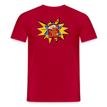 Alsace Pop ART - Men's T-Shirt - red - Front - AI Model Male 178 dark (178cm)