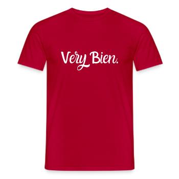 very bien - T-shirt homme - rouge - Devant - AI Model Male 178 dark (178cm)