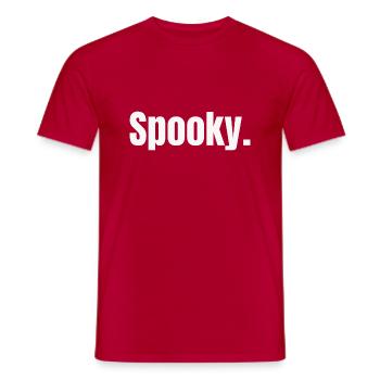 Spooky white - Männer T-Shirt - Rot - Vorne - AI Model Male 178 dark (178cm)