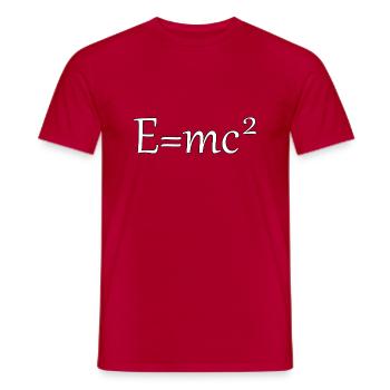 E-mc2. - Men's T-Shirt - red - Front - AI Model Male 178 dark (178cm)