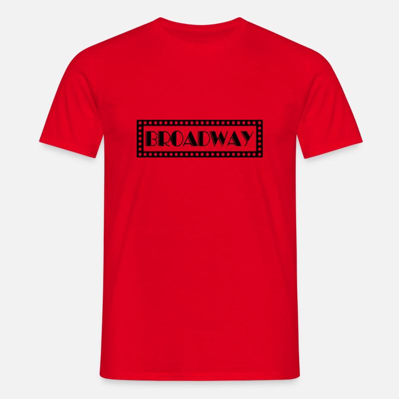 Broadway - Männer T-Shirt - Rot