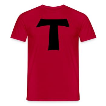 TKKG T Wie Tim Kostüm - Männer T-Shirt - Rot - Vorne - AI Model Male 178 dark (178cm)