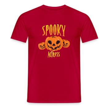 Gruselige Schauspielerin - Männer T-Shirt - Rot - Vorne - AI Model Male 178 dark (178cm)