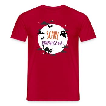 Scary Paraprofessional - Men's T-Shirt - red - Front - AI Model Male 178 dark (178cm)