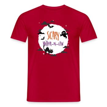 Scary Mother in law - Men's T-Shirt - red - Front - AI Model Male 178 dark (178cm)