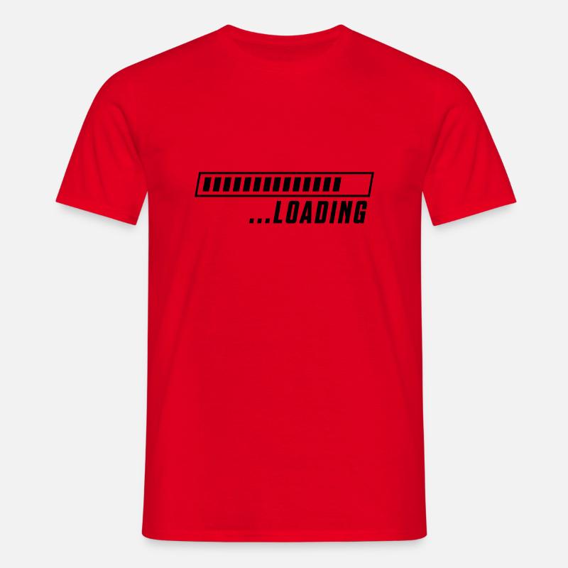 loading ladebalken - Männer T-Shirt - Rot