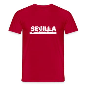 Sevilla - Männer T-Shirt - Rot - Vorne - AI Model Male 178 dark (178cm)