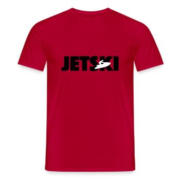 jetski1 - Men's T-Shirt - red - Front - AI Model Male 178 dark (178cm)