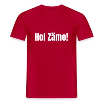 Hoi Zäme ! weiss - Männer T-Shirt - Rot - Vorne - AI Model Male 178 dark (178cm)