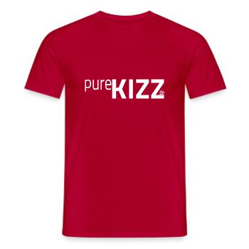 pureKIZZ 2023 plain white - Männer T-Shirt - Rot - Vorne - AI Model Male 178 dark (178cm)