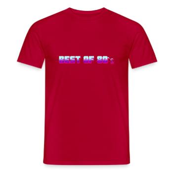 Best of 80 - Männer T-Shirt - Rot - Vorne - AI Model Male 178 dark (178cm)