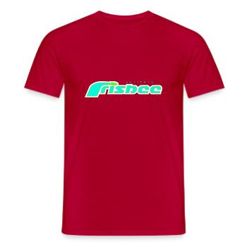 Frisbee Turquoise Ultime - T-shirt homme - rouge - Devant - AI Model Male 178 dark (178cm)