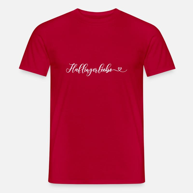 Haflingerliebe2 - Männer T-Shirt - Rot
