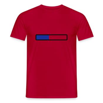 loading - Men's T-Shirt - red - Front - AI Model Male 178 dark (178cm)