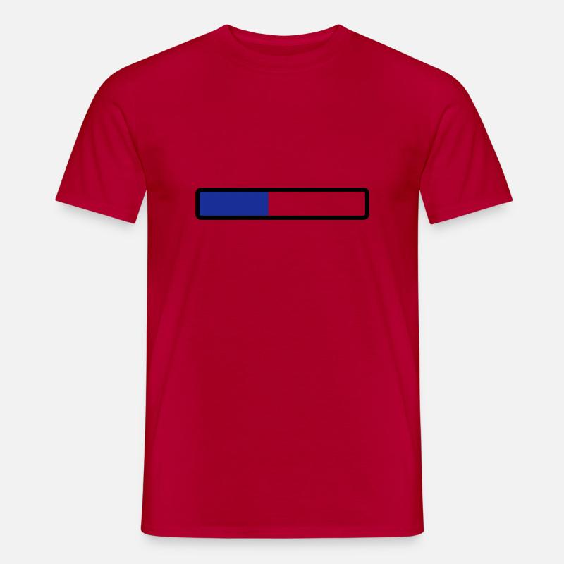 loading laden computer warten - Männer T-Shirt - Rot