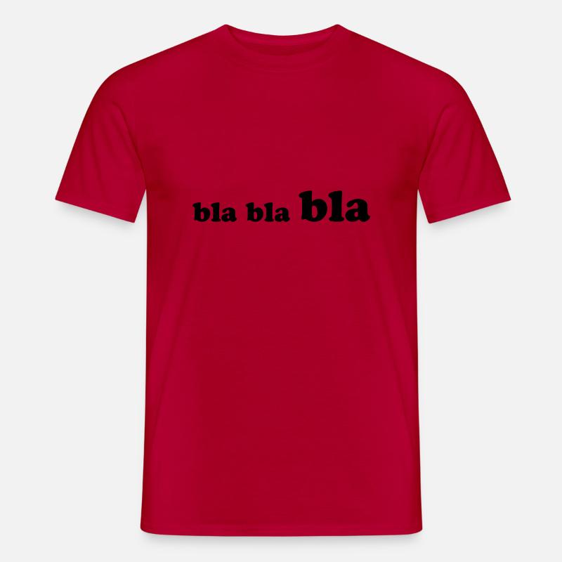 bla_bla_bla - Männer T-Shirt - Rot