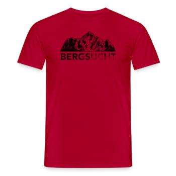 Bergsucht - (7) - Männer T-Shirt - Rot - Vorne - AI Model Male 178 dark (178cm)