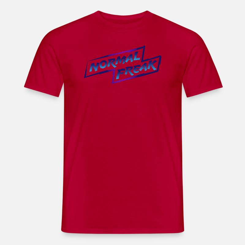 normal freak - Männer T-Shirt - Rot