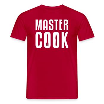 Master chef - Men's T-Shirt - red - Front - AI Model Male 178 dark (178cm)