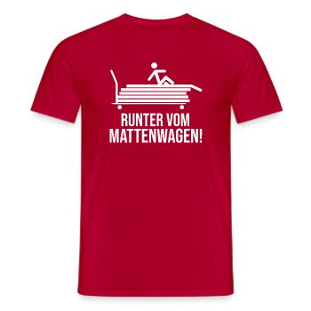 Sportlehrer Sportlehrerin Sportunterricht lustig - Männer T-Shirt - Rot - Vorne - AI Model Male 178 dark (178cm)