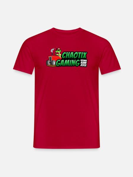 ChaotiX Traktor Logo - Männer T-Shirt - Rot