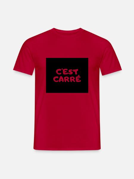 C'est Carré - T-shirt homme - rouge