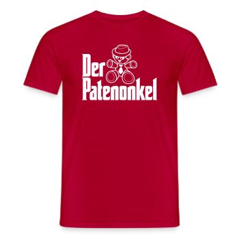 Der Patenonkel [Patenkind-Motivserie 3/3] - Männer T-Shirt - Rot - Vorne - AI Model Male 178 dark (178cm)