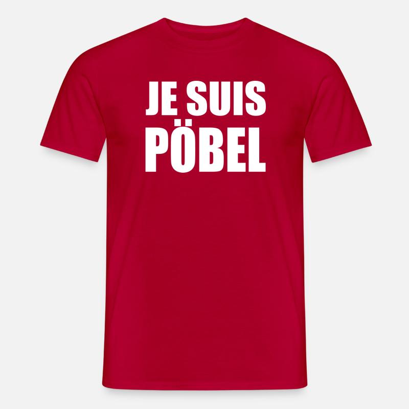Je Suis Pöbel - Männer T-Shirt - Rot