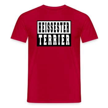 bluthund welpe spruch doggie boxer - Männer T-Shirt - Rot - Vorne - AI Model Male 178 dark (178cm)
