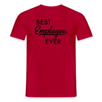 Collègue - T-shirt homme - rouge - Devant - AI Model Male 178 dark (178cm)