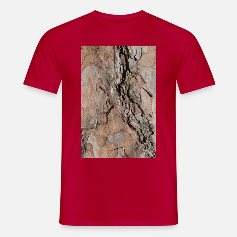 Baumrinde - Männer T-Shirt - Rot