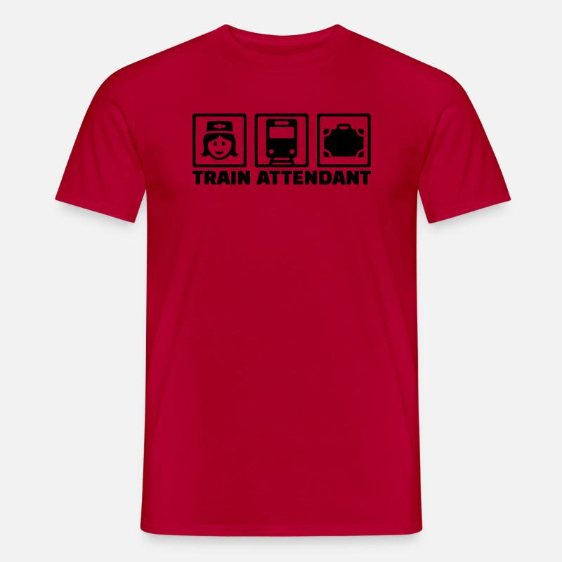 Train attendant - Men’s T-shirt - red