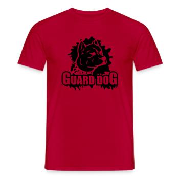 guard_dog__c1 - Männer T-Shirt - Rot - Vorne - AI Model Male 178 dark (178cm)