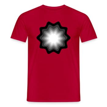 Trou blanc - T-shirt homme - rouge - Devant - AI Model Male 178 dark (178cm)