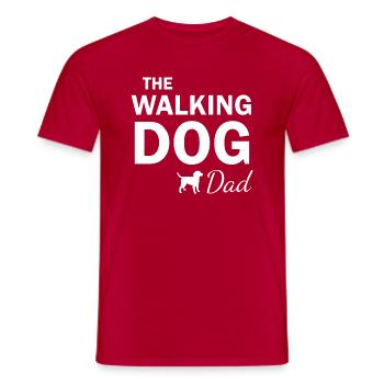 Dog Hund - Men's T-Shirt - red - Front - AI Model Male 178 dark (178cm)