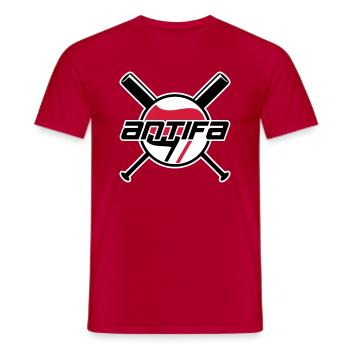 ANTIFA - Men's T-Shirt - red - Front - AI Model Male 178 dark (178cm)