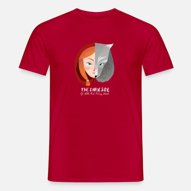 DIE DUNKLE SEITE von Rotkäppchen - Männer T-Shirt - Rot