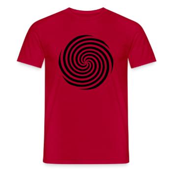 Illusion d'optique - T-shirt homme - rouge - Devant - AI Model Male 178 dark (178cm)