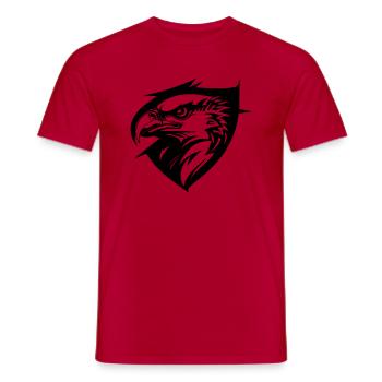 Eagle in profile - Men's T-Shirt - red - Front - AI Model Male 178 dark (178cm)