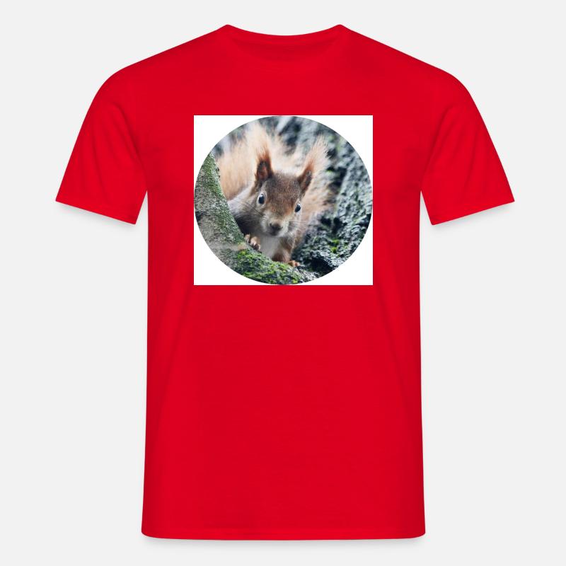 Eichhörnchen, isibat - Männer T-Shirt - Rot