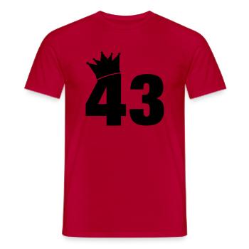 43_krone_f1 - Männer T-Shirt - Rot - Vorne - AI Model Male 178 dark (178cm)