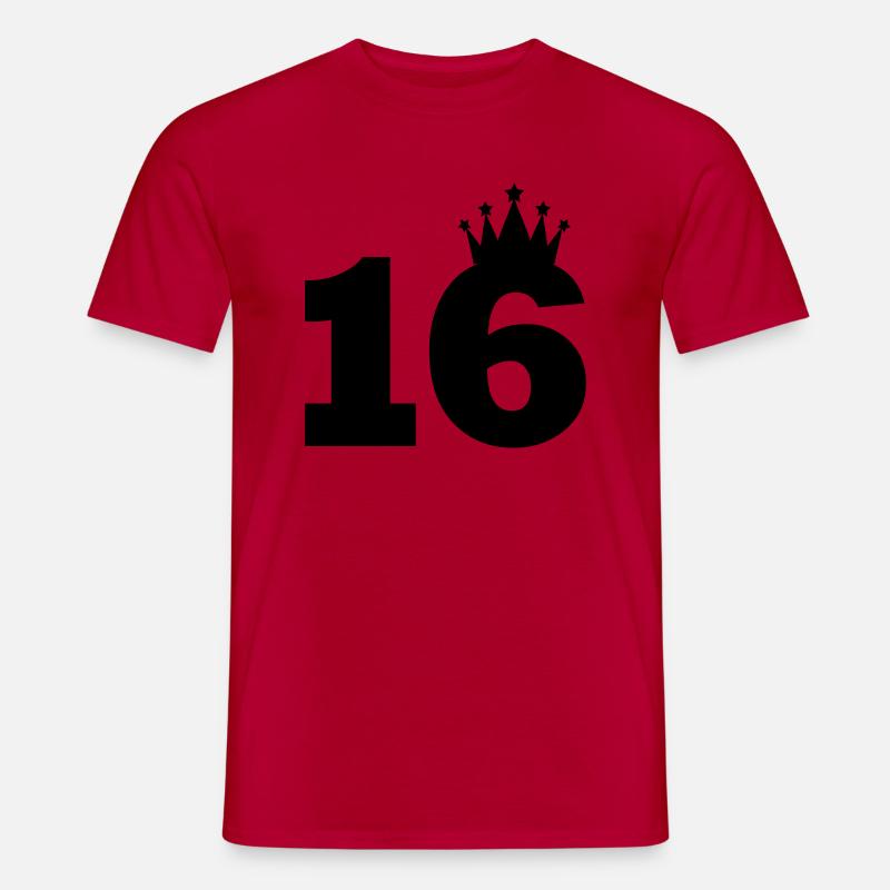 16 krone - Männer T-Shirt - Rot