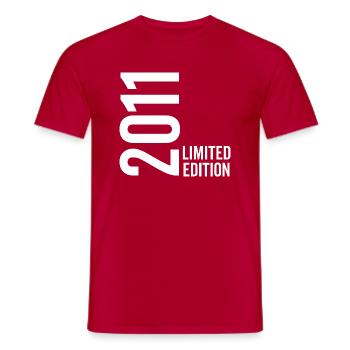 2011 Limited Edition - Männer T-Shirt - Rot - Vorne - AI Model Male 178 dark (178cm)