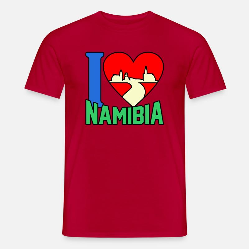 Namibia - Männer T-Shirt - Rot