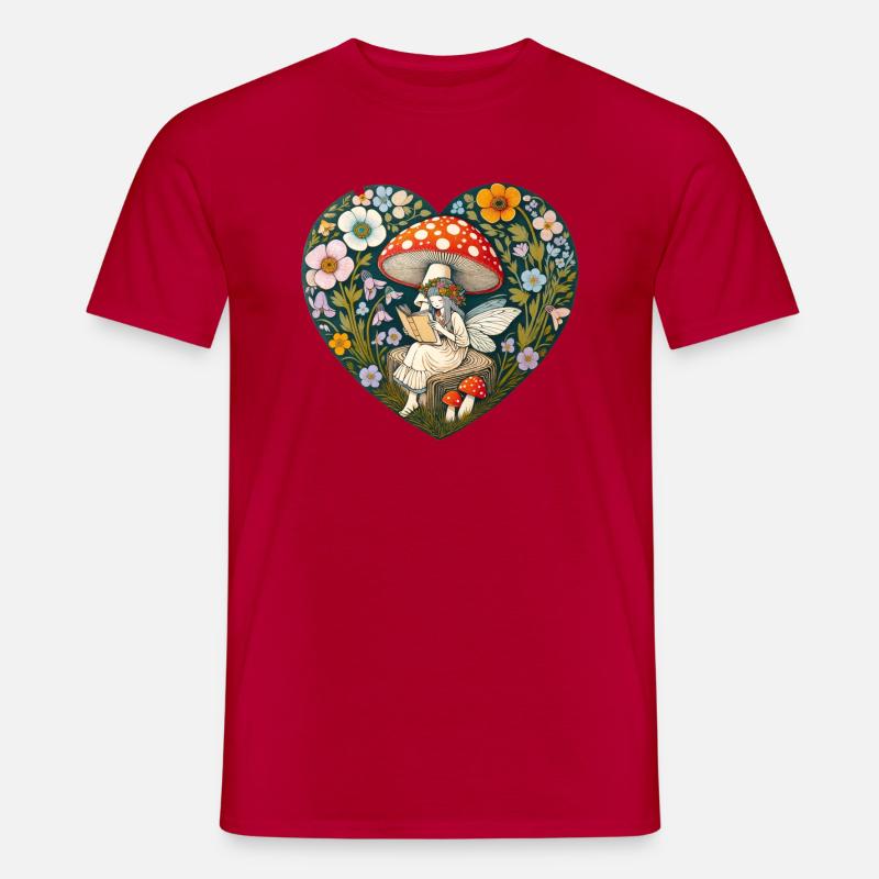 Lesefee - Männer T-Shirt - Rot