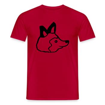 Fox Red Fox Wild Animal Clever Forest Inhabitants - Men's T-Shirt - red - Front - AI Model Male 178 dark (178cm)